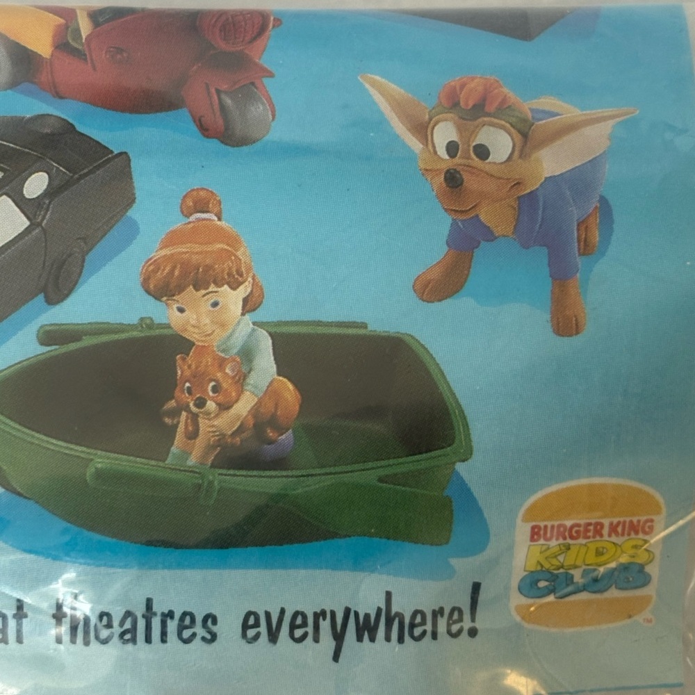 Burger King Kids Meal Vintage Lot Of 2 Sealed Oliver & Company Figures 1996 - Picture 7 of 9